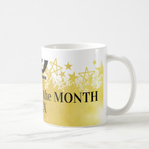 Imitatgoldsternangestellter der Monatspreis-Tasse Kaffeetasse