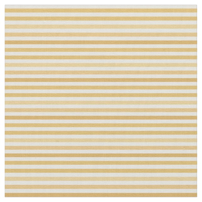 Imitatgoldweiße Streifen, trendy, girly, preppy, Stoff (Nahaufnahme)