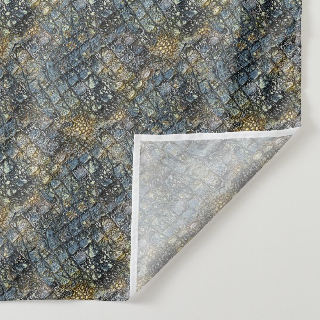 Imitation crocodile skin. Animal print. Wandteppich (Detail)