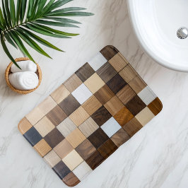 Imitation Holzkacheln Badematte
