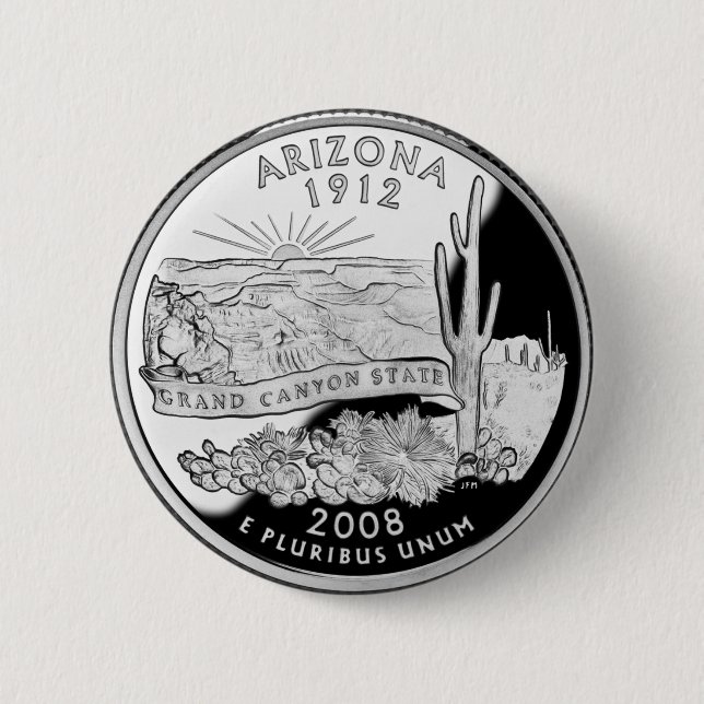 Imitats Arizona Staat Quarter Grand Canyon Staat Button (Vorderseite)