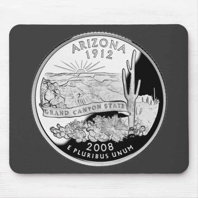 Imitats Arizona Staat Quarter Grand Canyon Staat Mousepad (Vorne)