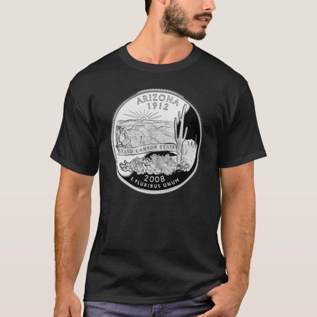 Imitats Arizona Staat Quarter Grand Canyon Staat T-Shirt (Vorderseite)
