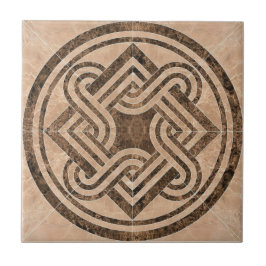 Imitats Beige braune Marmor Mosaik Retro Tile Fliese