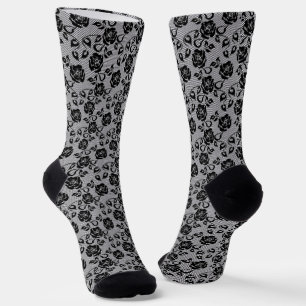 Imitats Black Lace Fishnet Socks Socken