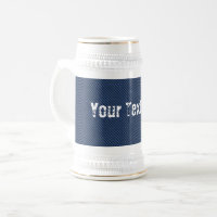 Imitats Blue Jeans Denim Custom Text Beer Stein