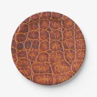 Imitats Brown Crocodile Skin Print