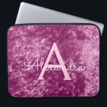 Imitats Burgundy Lila Velvet Muster Monogramm Laptopschutzhülle<br><div class="desc">Imitats Burgundy Lila Velvet Muster Monogram Laptop Case. Dieser Fall kann so angepasst werden,  dass er Ihren Anfangs- und Vornamen enthält. Wenn Sie passende Artikel wünschen,  wenden Sie sich bitte an den Designer.</div>