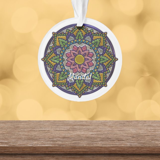 Imitats Enamel Mandala Mit Monogramm Ornament (Von Creator hochgeladen)