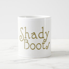 Imitats Glitzer Gold Shady Boots Jumbo-Tasse