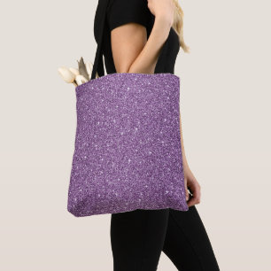 Imitats Glitzer Tote Beutel Lila