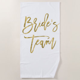 Imitats Gold Bride Team Beach Handtuch