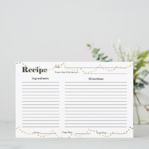 Imitats Gold Fairy Lights Rezept Card