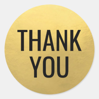 Imitats GOLD FOIL Black Script Kalligraphie Vielen Runder Aufkleber