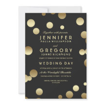 Imitats Gold Foil Confetti Hochzeit Einladungen