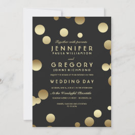 Imitats Gold Foil Confetti Hochzeit Einladungen
