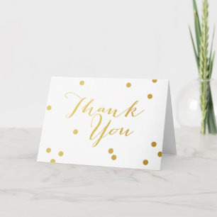 Imitats Gold Foil Danke Karte