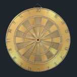 Imitats Gold Foil Metallic Einfache Elegante Dartscheibe<br><div class="desc">Ein schlichtes,  aber elegantes Dartboard-Design mit abwechselnden Imitaten Goldfolie / Imitat Metalldreiecke.</div>