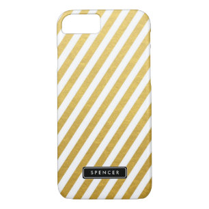 Imitats Gold Foil   Striped Custom iPhone 7 Case