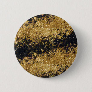 Imitats Gold Glitzer Imitats Schwarzer Glitzer Run Button