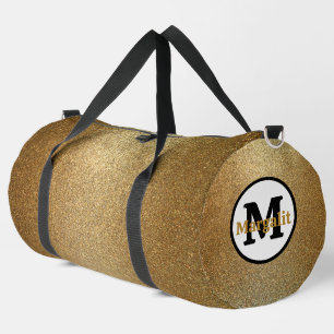 Imitats Gold Glitzer Monogram Groß Duffle Bag