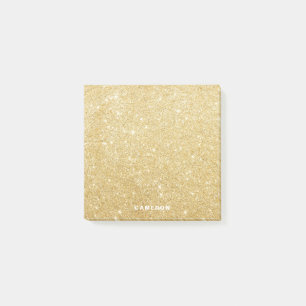 Imitats Gold Glitzer Personalisiert Post-it-Notize Post-it Klebezettel