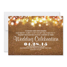 Imitats Gold Glitzer Streichellichter Hochzeitsein