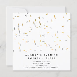 Imitats Gold Silver Moderne Sprinklen Erwachsene G Einladung