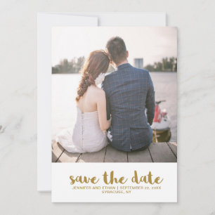 Imitats Gold Wedding Save the Date Foto