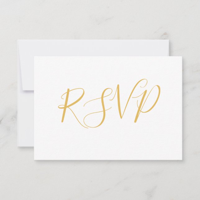 Imitats Golden Foil | Postkarte für Hochzeitsticht (Vorderseite)