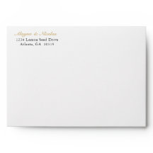 Imitats Golden Wreath Wedding Envelope