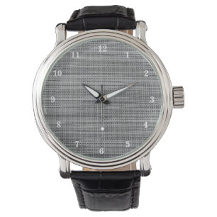 Imitats Grau Stoff Watch Armbanduhr
