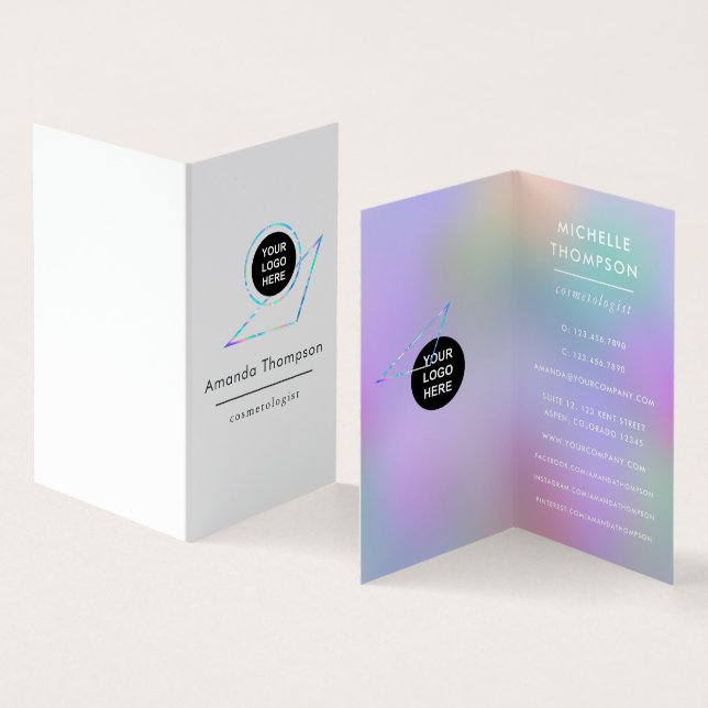 Imitats Holographic Business Card Visitenkarten (Innenseite und Außenseite)