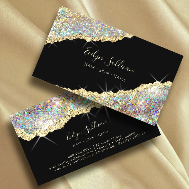 Imitats Holographic Glitzer Business Card Visitenkarte (Von Creator hochgeladen)