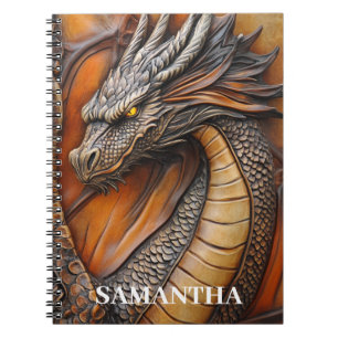 Imitats Leather Dragon Personalisiert Notizblock