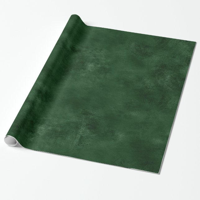 Imitats Leather Green Emerald Modern Trendy Elegan Geschenkpapier (Ungerollt)