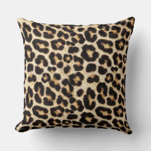 Imitats Leopard Fur   Fake Fur Kissen
