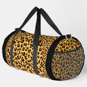 Imitats Leopard Print Athletic Gym Travel Travel T Duffle Bag