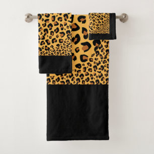 Imitats Leopard Print Exotic Badhandtuch Set