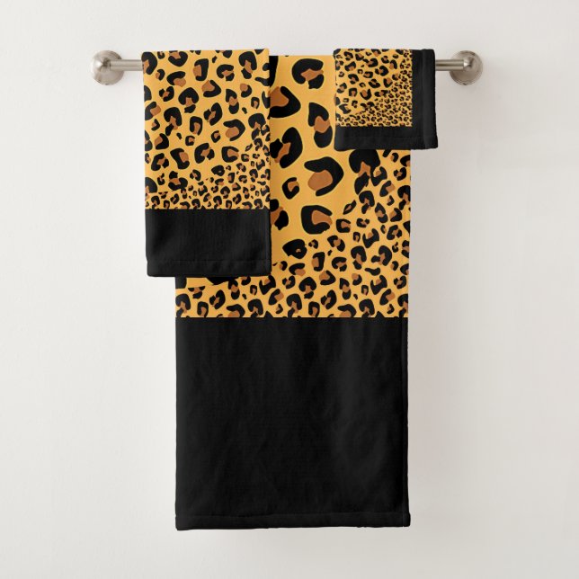 Imitats Leopard Print Exotic Badhandtuch Set (Insitu)