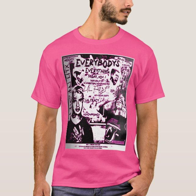 Imitats Lil Peep Punk Poster T-Shirt (Vorderseite)