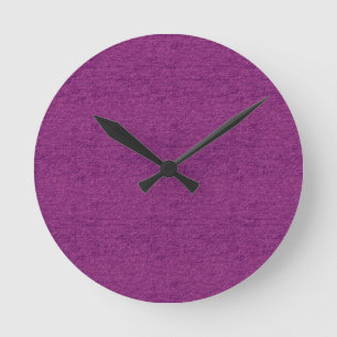 Imitats Magenta Denim Clock Runde Wanduhr