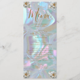 Imitats Mother Mother of Pearl Wedding Menu Menükarte