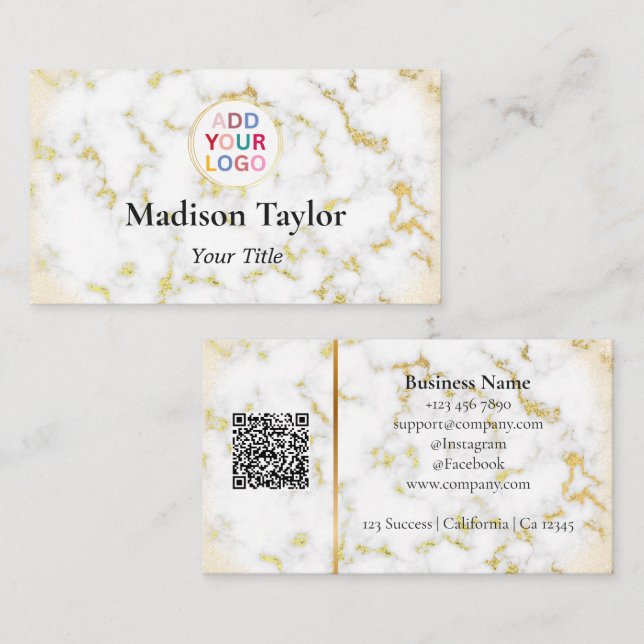 Imitats - QR-Code-Visitenkarte mit Logo Visitenkarte (Vorne/Hinten)