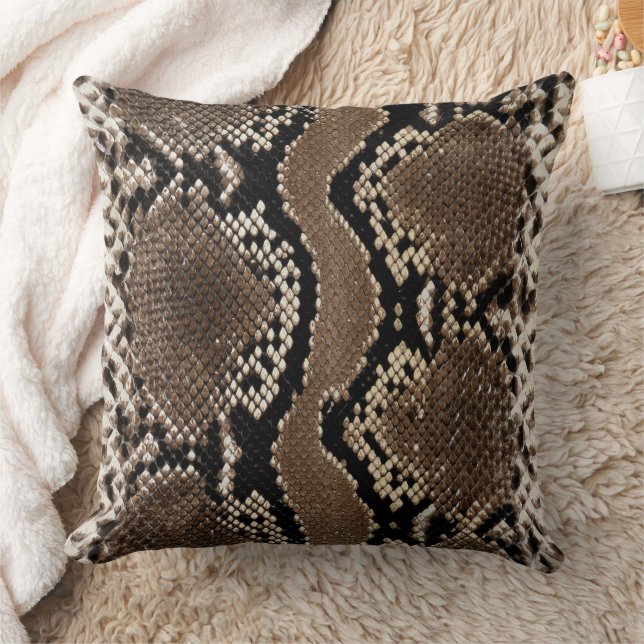 Imitats Rock Python Snake Skin Kissen (Decke)