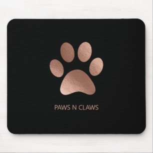 Imitats Rose Gold Paw Print Mousepad