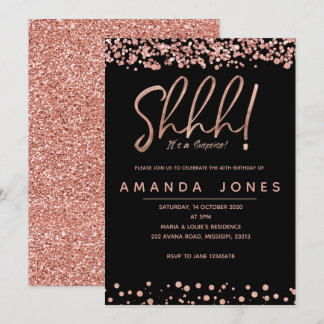 IMITATS ROSE GOLD Überraschung Geburtstagsparty Ei Einladung