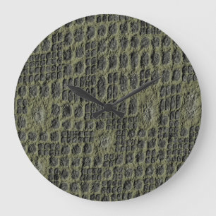 Imitats Snake Skin Große Wanduhr