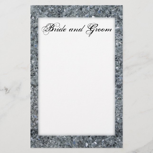 Imitats Sparkle Wedding Briefpapier (Vorderseite)
