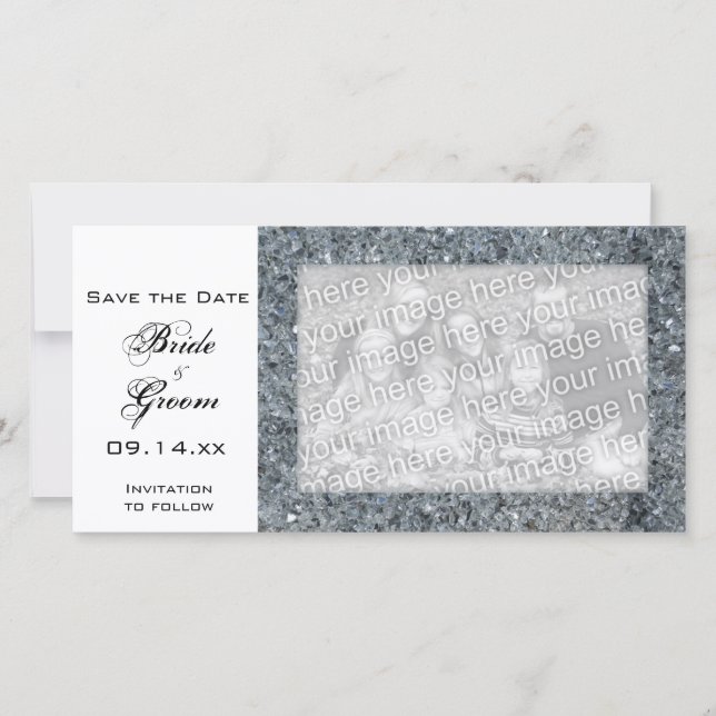 Imitats Sparkle Wedding Save the Date (Vorderseite)